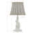 Flora 13" Mini Lamp with Rattan Shade
