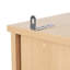 Armoire de salle de bain autoportante de 67,7 po de hauteur, style américain traditionnel, 1 porte avec tablette réglable, 3 tiroirs