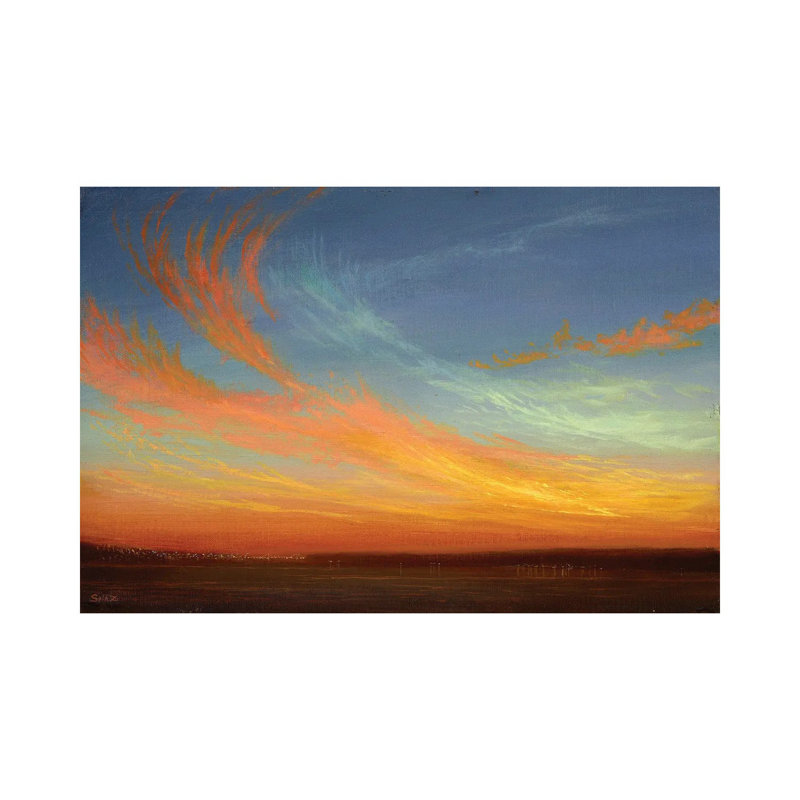 Dancing Dragontails Sunset 1 Piece Wrapped Canvas Wall Art, 66.04 cm H x 45.72 cm W x 3.175 cm D