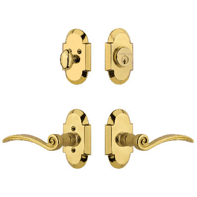 Nostalgic Warehouse Cottage Entry Set with Swan Lever