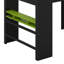 Lit superposé double en bois pleine grandeur avec bureau à hauteur réglable, garde-robe et lumière RVB-118155890