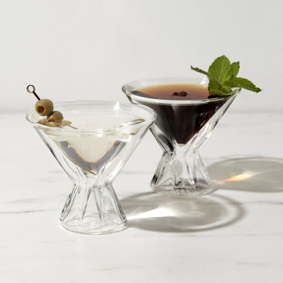 Verres à martini à double paroi