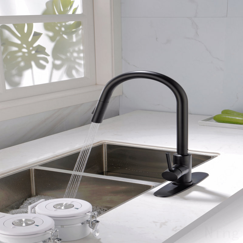 Robinet de cuisine avec douchette rétractable