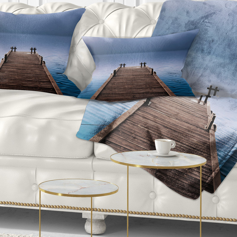 Coussin lombaire en bois seascape
