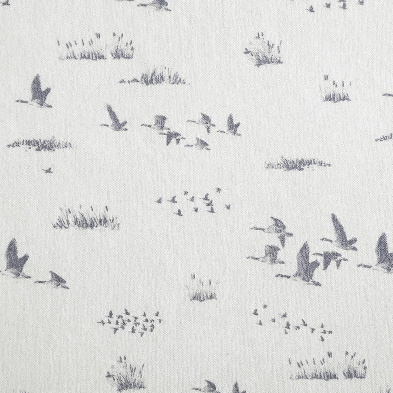 100% Cotton 200 Thread Count Flannel Sheet Set, Queen Sheet Set with 2 Pillowcases, Geese Meadow
