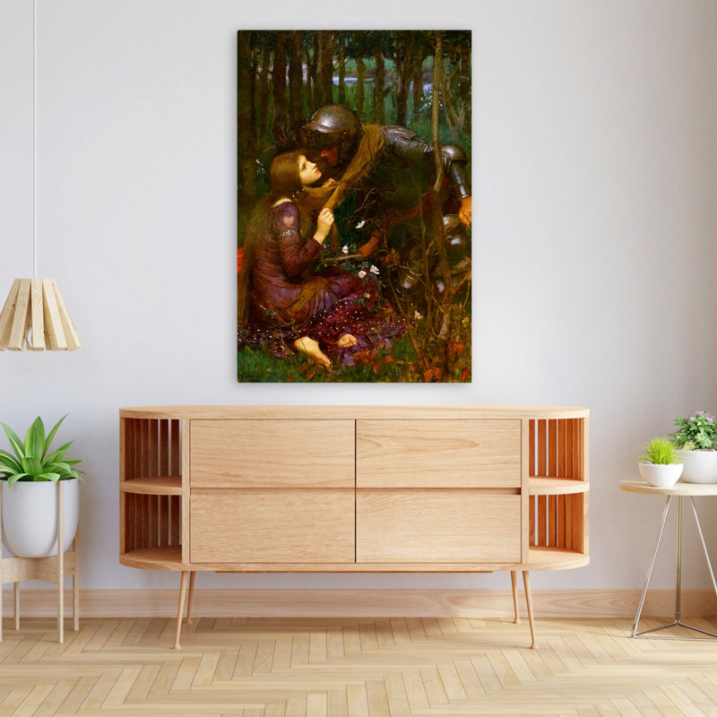 La belle dame sans pitié, 1893 - musée de la mythologie figurative, romantisme, art praphaélite, H 48 po x l 32 po
