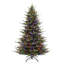 Sapin de Noël artificiel pré-éclairé 4,5 pi avec 1166 pointes en fil mémoire et un poteau Sure-Lit-366089003
