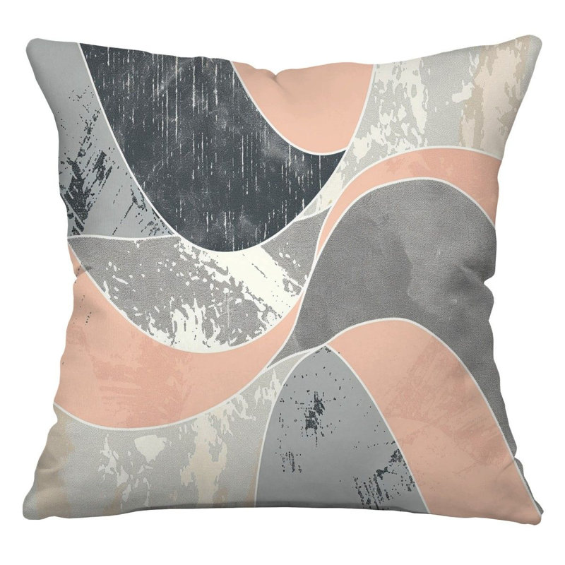 Coussin décoratif réversible en mélange de coton Foliage, H 18 po x l 18 po