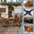 Oversized Portable Heated Camping Chair With Pillow, Heated Foldable Chair Seat Supports 500 Lbs-1021472980