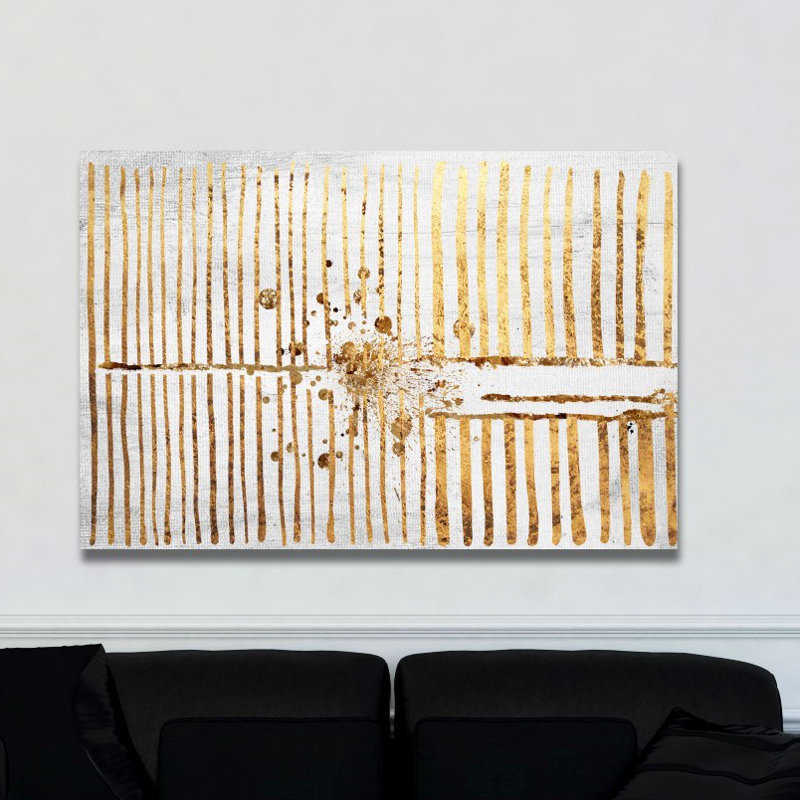 «Love Force Field Gold», impression sur toile, H 30 po x l 45 po x P 1,5 po