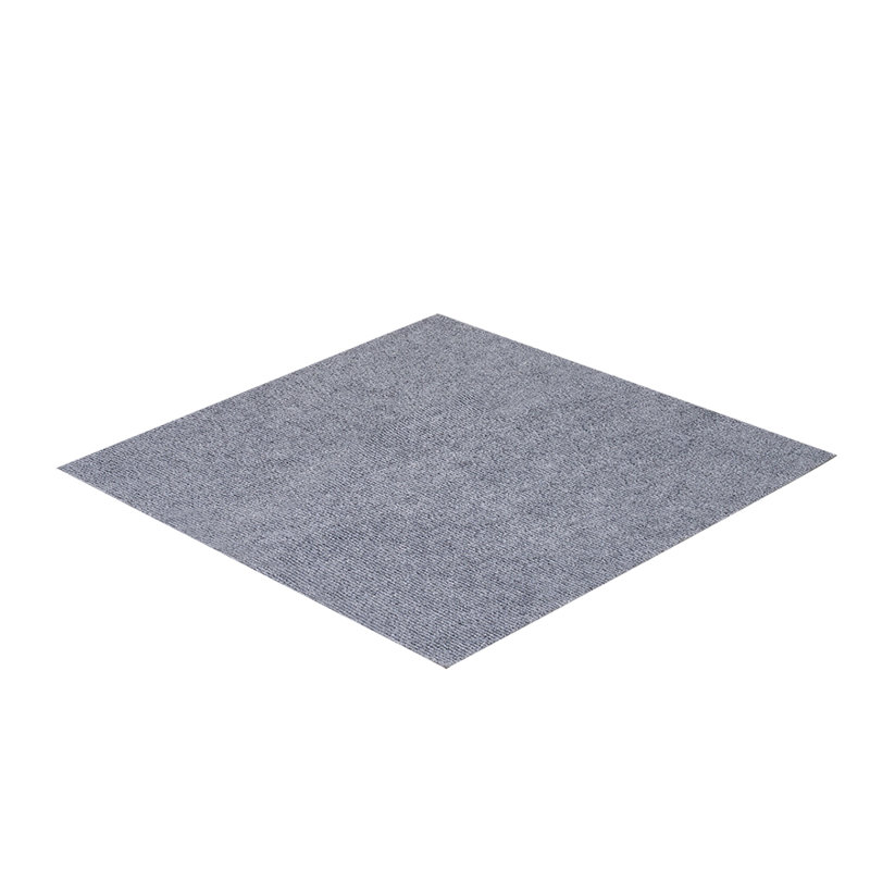 20pcs Polyester No-Residue Self-Adhesive Carpet Tiles, Grey