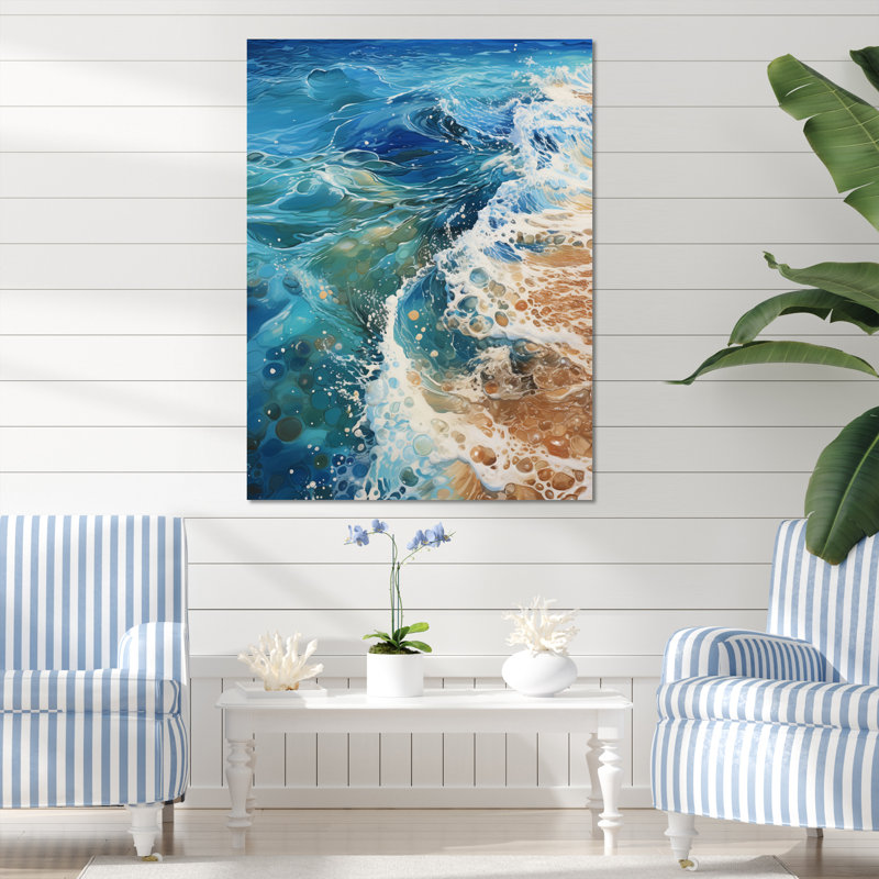 Whiteley Beach, Oceanic Rhythms, impression sur toile, Toile tendue, H 32 po x l 24 po x P 1 po
