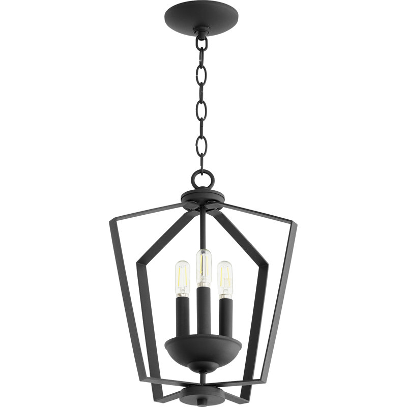 Derrico 3 - Light Lantern Pendant, Noir
