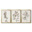 Neutral Botanical Study I - Ensemble de 3 impressions sur toile encadrées-1192051500-1192051496