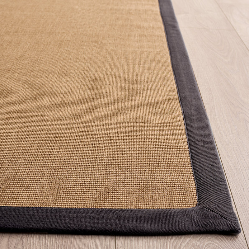 Natural Fiber 194 Flatweave 85% Jute; 10% Latex; 5% Cotton No Pattern Rug, Rectangle 5' x 8'