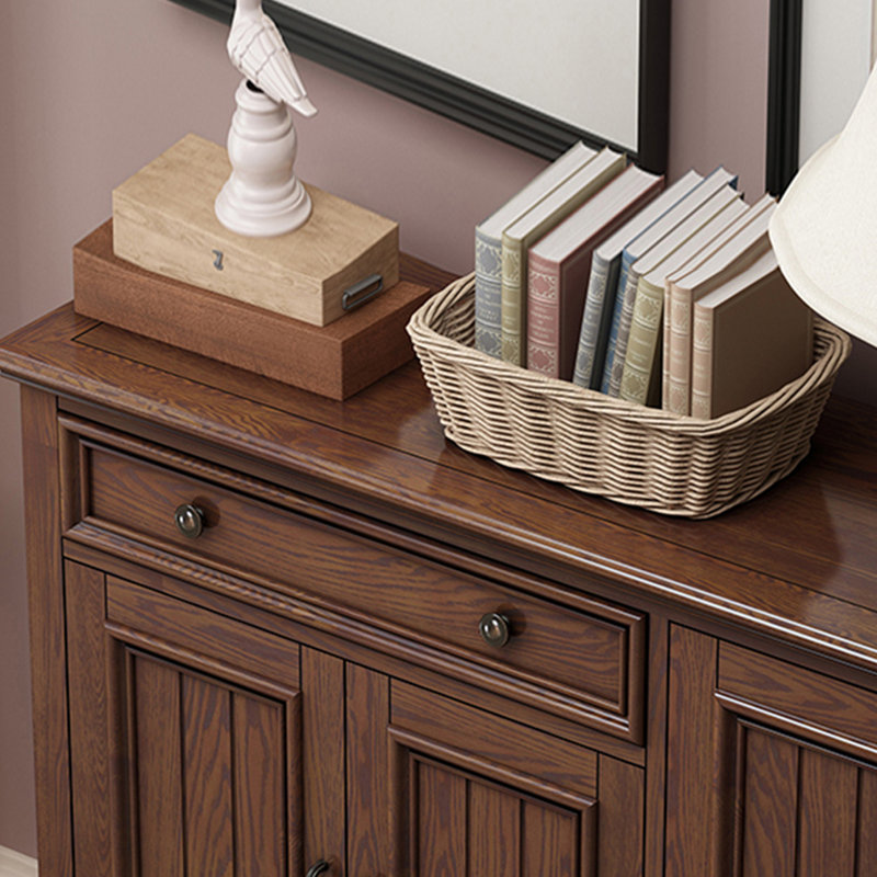 American style solid wood shoe cabinet