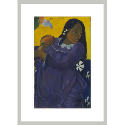 «Vahine no te vi» (Femme de la mangue) par Paul Gauguin - Estampe numérique encadrée