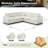 Upholstered Sofa, Cloud Couch Modular Sectional Sofa Couch for Living Room Bedroom-1213131611