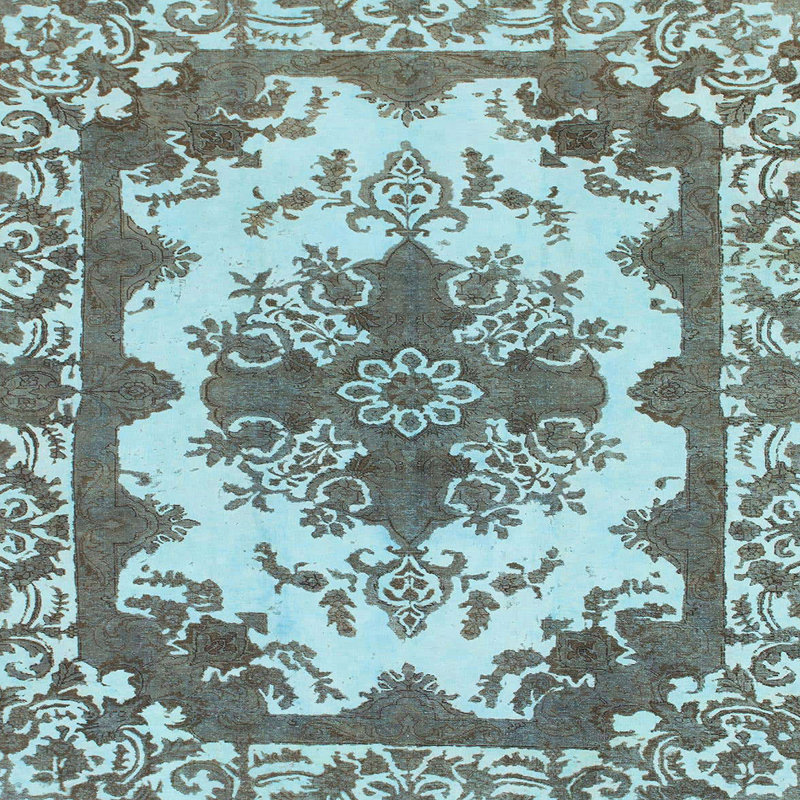 Tapis abstrait moderne 1276, Carré 3 pi