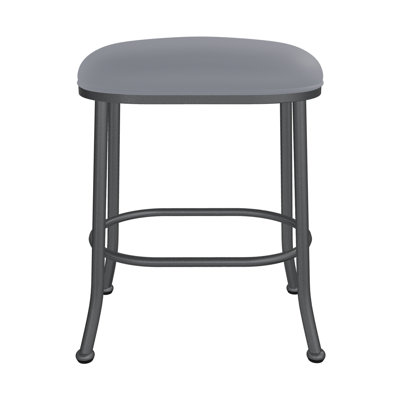 Evander Upholstered Stool in Hand Powder Painted Finish