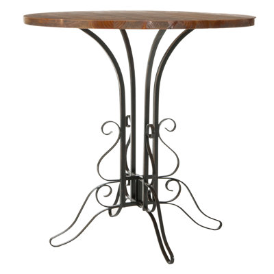 Solid Wood Top End Table