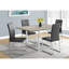 Table de salle à manger de 60 po en taupe: design moderne et polyvalent contemporain pour divers espaces