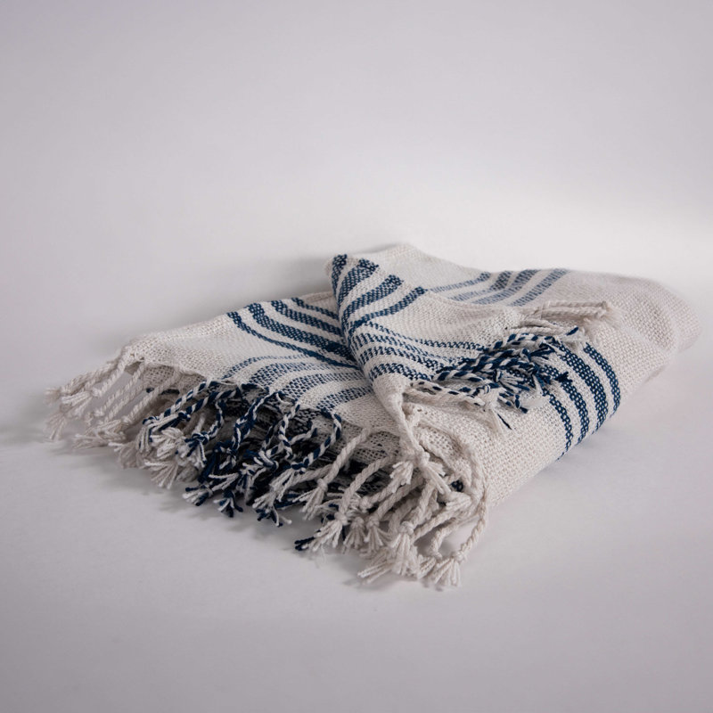  Jeté tissé, Bleu