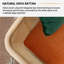 Banc rembourré en microfibre / microsuède