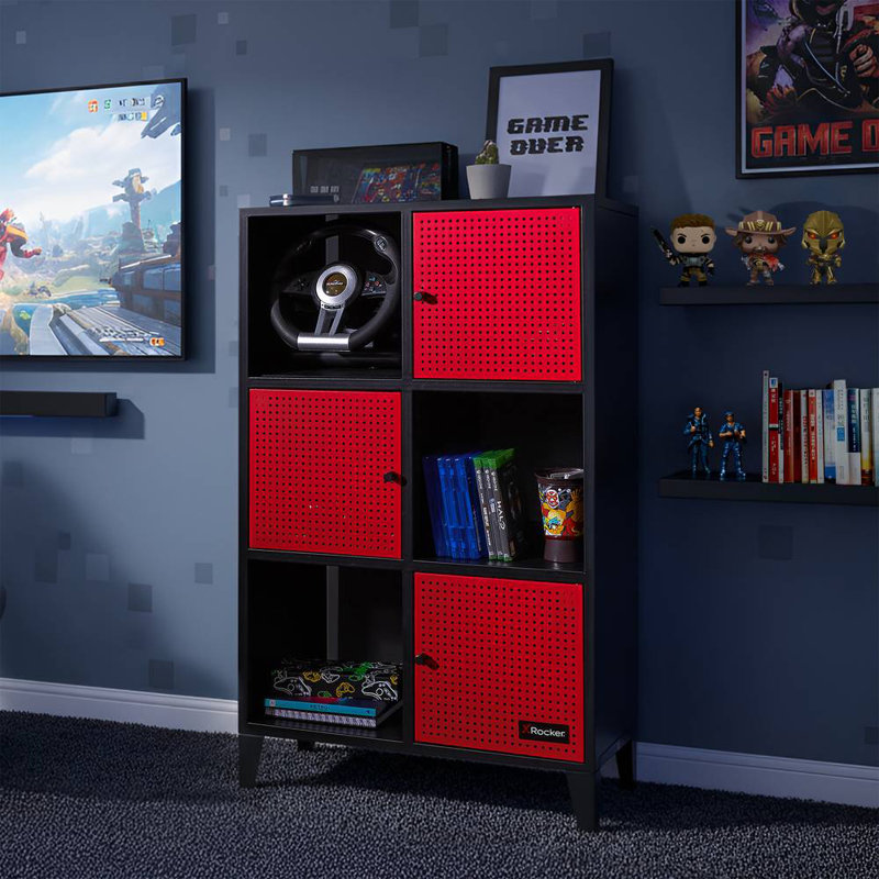 X Rocker Mesh-Tek Tall 6 Cube Unit - Storage Unit