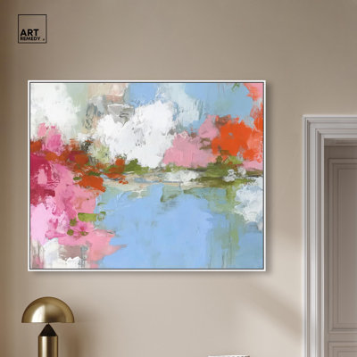 Cheerful Composition I L Canvas Print Blush Wall Decor by Art Remedy, Gallery Wrapped, 45 x 36