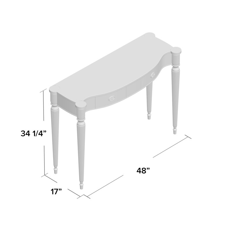 English Cabinet Maker 48'' W Console Table
