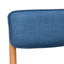 Chaise de salle à manger moderne en lin mélangé en bois pour cuisine ou salle à manger (ensemble de 2)-2115060591