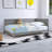 80"X42" Twin Size Wood Coffee Bed-106495898