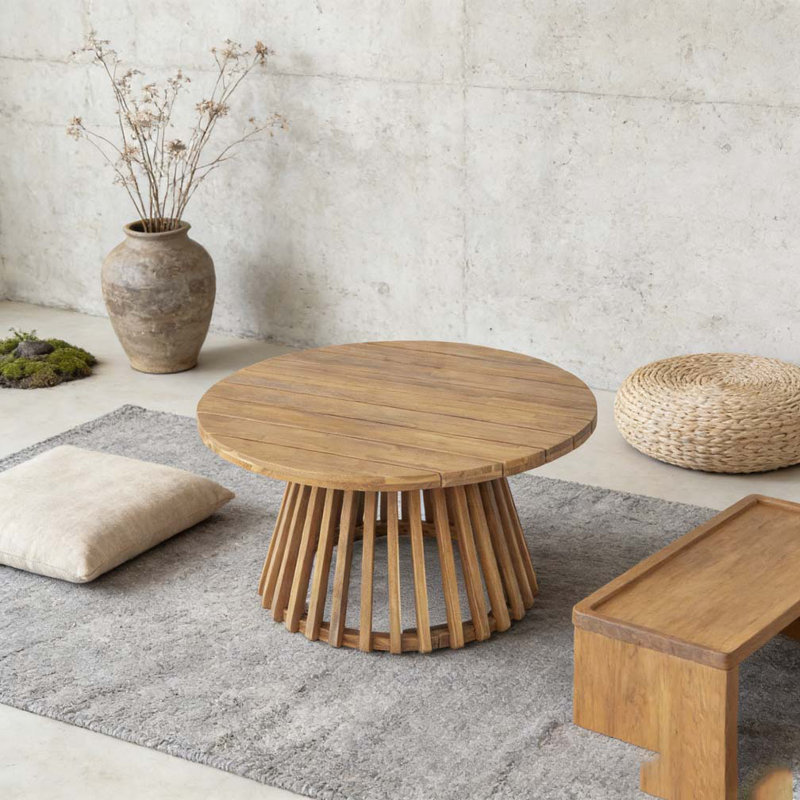 Table basse en bois, Teck