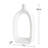 Keiko 15" Modern Cut Out White Ceramic Vase-1735245179