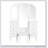 Antique White Makeup Vanity Desk With Triple Mirror, 6-Drawer Dressing Table Set Including Stool And Full Length Mirror For Bedroom