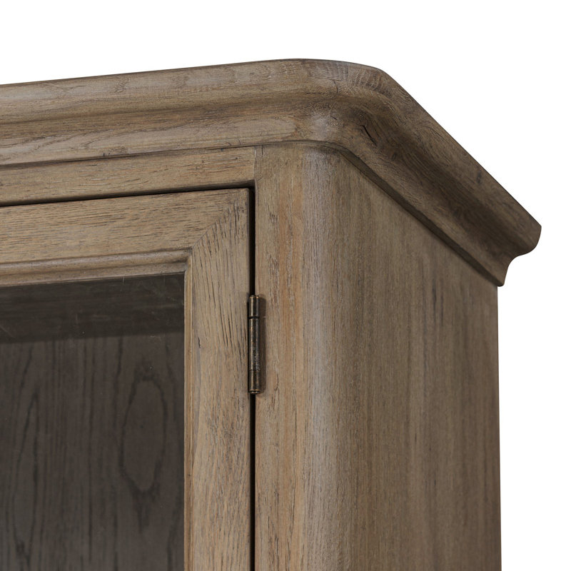 Sussex Wide Cabinet-Smoked Black, Drifted Oak
