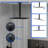 10" Ceiling Mount Ultra Thin Rainfall Shower Head 2.5 GPM Square Overhead Shower-101692200