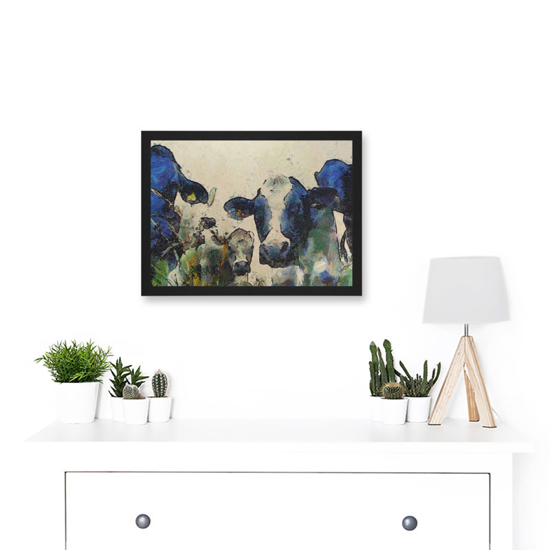 Nature Cow Cattle Farm Animal - Single Picture Frame Painting