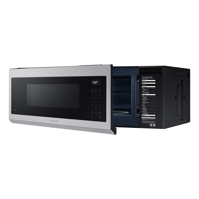 Samsung 1.1 cu. ft. Smart Slim Over-the-Range Microwave with 550 CFM Hood Ventilation with Wi-Fi, Stainless Steel