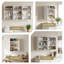 Armoire de rangement murale pour couture 47,4 po, étagère de bricolage-128882071