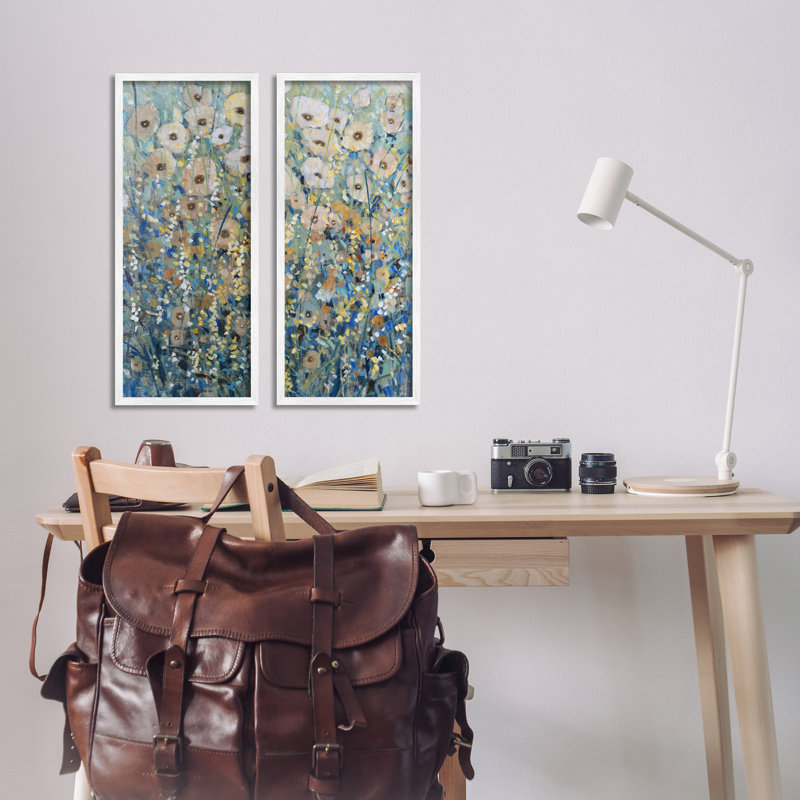 «Sunny Field of Flowers», ensemble de 2 giclées par Tim Ottoole, H 24 po x l 10 po