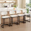 Tabouret de cuisine moderne à hauteur de comptoir de 25,6 po avec base en métal et similicuir-1041948197