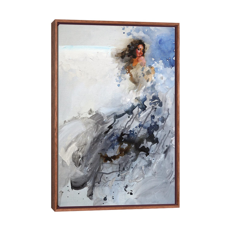 Dancer by Igor Zhuk - Painting on Canvas, Black Framed, 66.04 cm H x 45.72 cm W