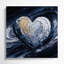 Art sur toile gris "Space Pluto"-1981842490