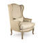 Linen Wingback Chair