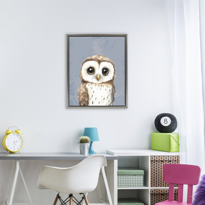 Cadre flottant Sweet Woodland Owl, conception par Christine Simpson Art
