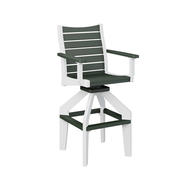 Chaise pivotante très grande Andrews, Imbuia, 30.5"
