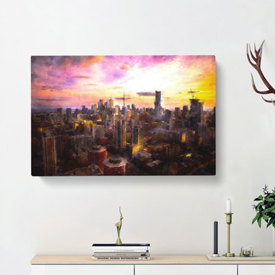 Toronto Canada Skyline - Wrapped Canvas