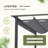 Aluminum Pergola with Retractable Canopy-90613900-90613905
